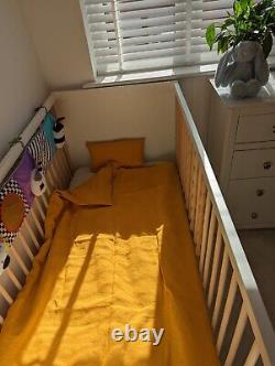 100% Linen kids bedding. Nursery linen duvet cover. Baby and Toddler bedding set