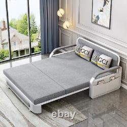 58.6'' Pull Out Sofa Bed Convertible Sleeper Sofa Upholstered Futon Couch