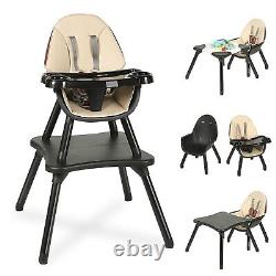 6 in 1 Baby High Chair, Convertible Highchair for Babies and Toddlers, Kids Lear