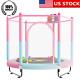 60 Kids Trampoline Indoor/outdoor With Basketball Hoop Safety Enclosure Age 1-8
