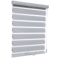 85% Blackout Dual Zebra Roller Blinds Shades Sheer or Privacy 63 to 65W x 69H