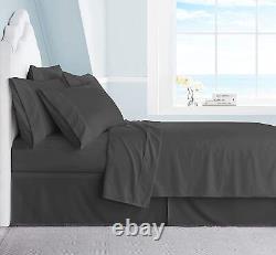 950 Thread Count Soft Egyptian Cotton Gray Solid SHEET SET & ALL SIZE BEDDING'S