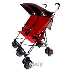 Amoroso Lightweight Red Twin Umbrella Stroller