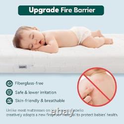 BABELIO Breathable Crib Mattress Dual-Sided Memory Foam Toddler Mattress Wate