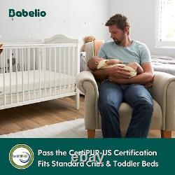 BABELIO Breathable Crib Mattress Dual-Sided MemoryFoam Toddler Mattress52 x 27