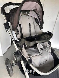 BABY JOGGER CITY SELECT All terrain SINGLE TO DOUBLE STROLLER, Black & GREY