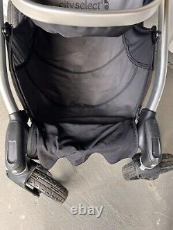 BABY JOGGER CITY SELECT All terrain SINGLE TO DOUBLE STROLLER, Black & GREY