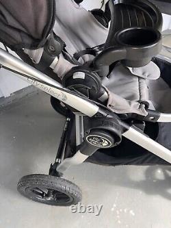 BABY JOGGER CITY SELECT All terrain SINGLE TO DOUBLE STROLLER, Black & GREY