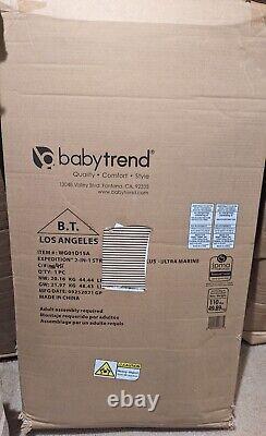 BLUE AND BLACK Baby Trend Expedition 2-in-1 Stroller Wagon Plus, Ultra Marine