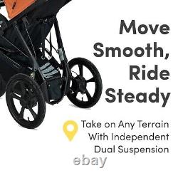 BOB Gear Wayfinder Jogging Stroller with Snack Tray, Independent Dual Suspension