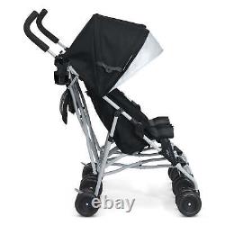 Baby Children Double Stroller With 5-point Safety Harness Comfort Adjustable New