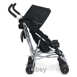 Baby Children Double Stroller With 5-point Safety Harness Comfort Adjustable New