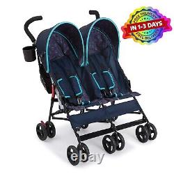 Baby Double Stroller For Twins Cosas De Bebe Cochecito Doble Carriola Gemelos US