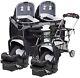 Baby Double Stroller With 2 Car Seats Infant Playard Twins Combo Travel System