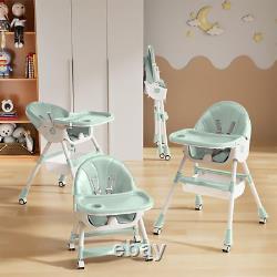 Baby High Chair, 5 in 1 High Chairs for Babies and Toddlers, Travel Foldable Hig