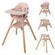 Baby High Chair, 6 In 1 Convertible Wooden High Chair For Babies & Toddlers With