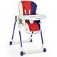 Baby High Chair Folding Feeding Toddler Dining Adjusted Seat With4 Lockable Wheels