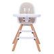 Baby High Chair With Double Removable Tray For Baby/infants/toddlers, 3-in-1 Woo