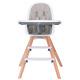 Baby High Chair With Double Removable Tray For Baby/infants/toddlers, 3-in-1