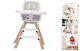 Baby High Chair With Double Removable Tray For Infants/toddlers, 3-in-1 Cream