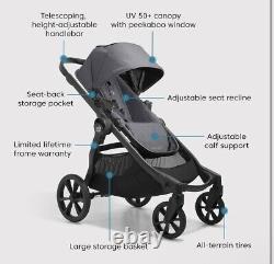 Baby Jogger City Select 2 Single-to-Double Modular Stroller Radiant Slate