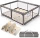 Baby Playpen With Mat, 59 71 Inchs Play Pens For Babies And Toddlers Foldable
