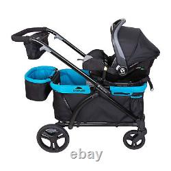 Baby Trend Expedition Push or Pull Stroller Wagon Plus with Canopy Blue (Open Box)