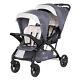 Baby Trend Sit N' Stand Double Stroller 2.0 Dlx With5 Point Harness, Magnolia(used)