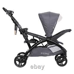 Baby Trend Sit N' Stand Double Stroller 2.0 DLX with5 Point Harness, Magnolia(Used)