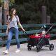 Baby Trend Ultimate Mars Red Tour 2-in-1 Push Pull Stroller Wagon With Large Ratch