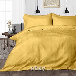 Beautiful Duvet Covers 1000 TC OR 1200 TC 100% Cotton Select Item Gold Stripes