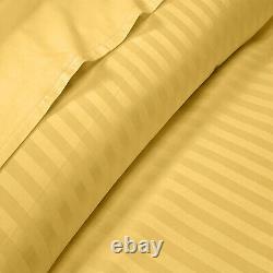 Beautiful Duvet Covers 1000 TC OR 1200 TC 100% Cotton Select Item Gold Stripes