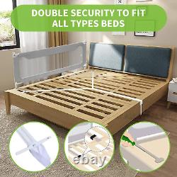Bed Rails for Toddlers, Upgrade Height Adjustable Baby Rail Guard Specially Desi