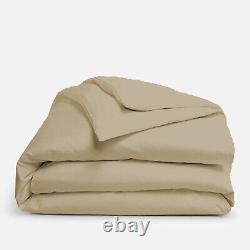 Branded Duvet Collection Egyptian Cotton Select Size & TC Taupe Solid Color