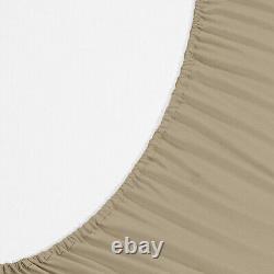 Branded Duvet Collection Egyptian Cotton Select Size & TC Taupe Solid Color