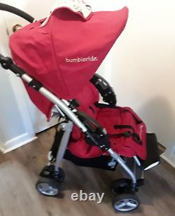 Bumbleride Stroller Compact Reversible handle Red Lightweight Bottle holder