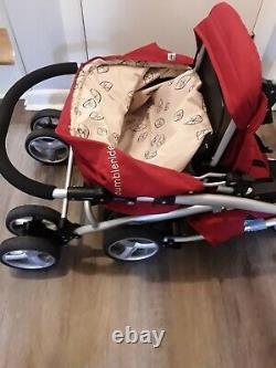 Bumbleride Stroller Compact Reversible handle Red Lightweight Bottle holder