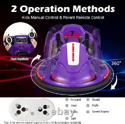 Bumper Car for Toddlers 1-3, Baby Ride on Bumper Car WithDual Joysticks, Flashing