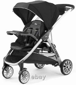 Chicco Bravo For 2 Standing/Sitting Double Stroller, Iron New