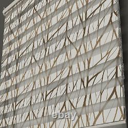 Classic Design Pattern Zebra Blinds Curtain Double Layer Roller Shades
