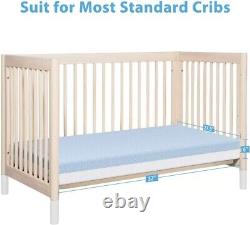 Crib Mattress, Dual Sided Comfort Memory Foam Toddler Bed Mattress, Triple-Layer