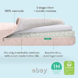 Crib Mattress Infant & Toddler Mattress, Baby Bed Mattress for Crib, Dual-L