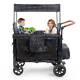 Double Stroller Wagon For 2 Kids, Folding Baby Strollers Wagons With 2 High Seat