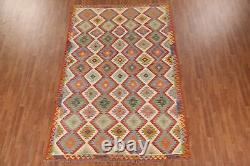 Dual-Sided Kilim Kelim Rugs Flatweave Wool Carpet 7x10 ft