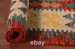 Dual-Sided Kilim Kelim Rugs Flatweave Wool Carpet 8x11 ft