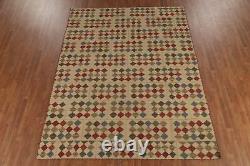 Dual-Sided Kilim Kelim Rugs Flatweave Wool Modern Carpet 8x10 ft