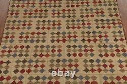 Dual-Sided Kilim Kelim Rugs Flatweave Wool Modern Carpet 8x10 ft