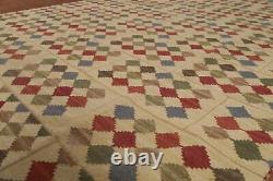 Dual-Sided Kilim Kelim Rugs Flatweave Wool Modern Carpet 8x10 ft