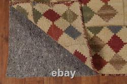 Dual-Sided Kilim Kelim Rugs Flatweave Wool Modern Carpet 8x10 ft