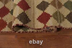 Dual-Sided Kilim Kelim Rugs Flatweave Wool Modern Carpet 8x10 ft